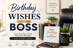 150+ Birthday Wishes for Boss | Heart Touching, Funny & Professional Messages for Every Boss