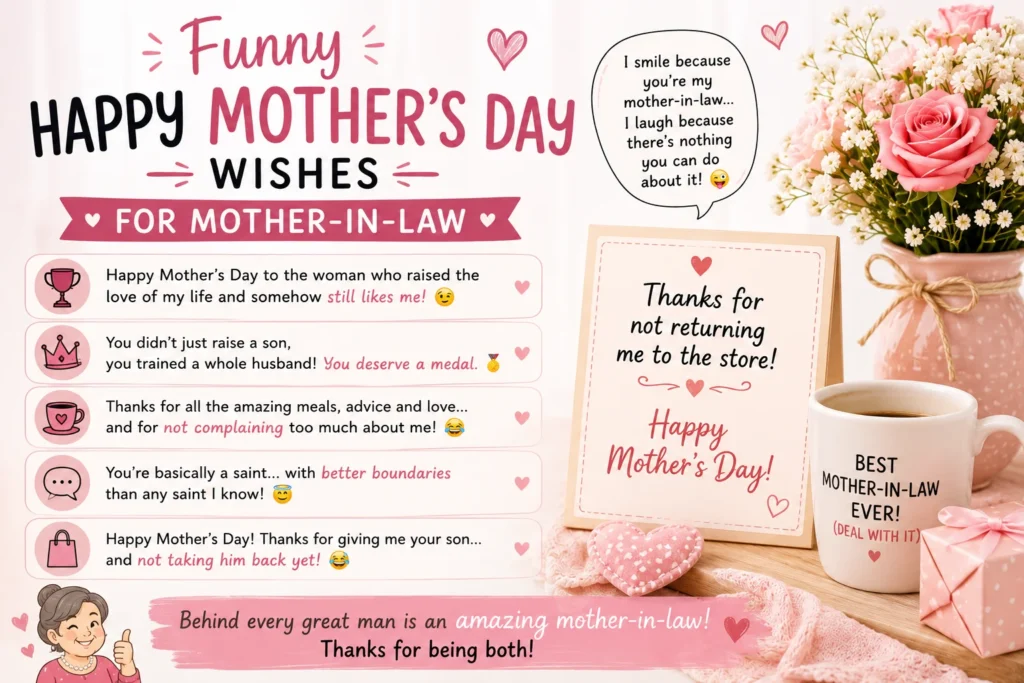Funny Happy Mother’s Day Wishes for Mother in Law