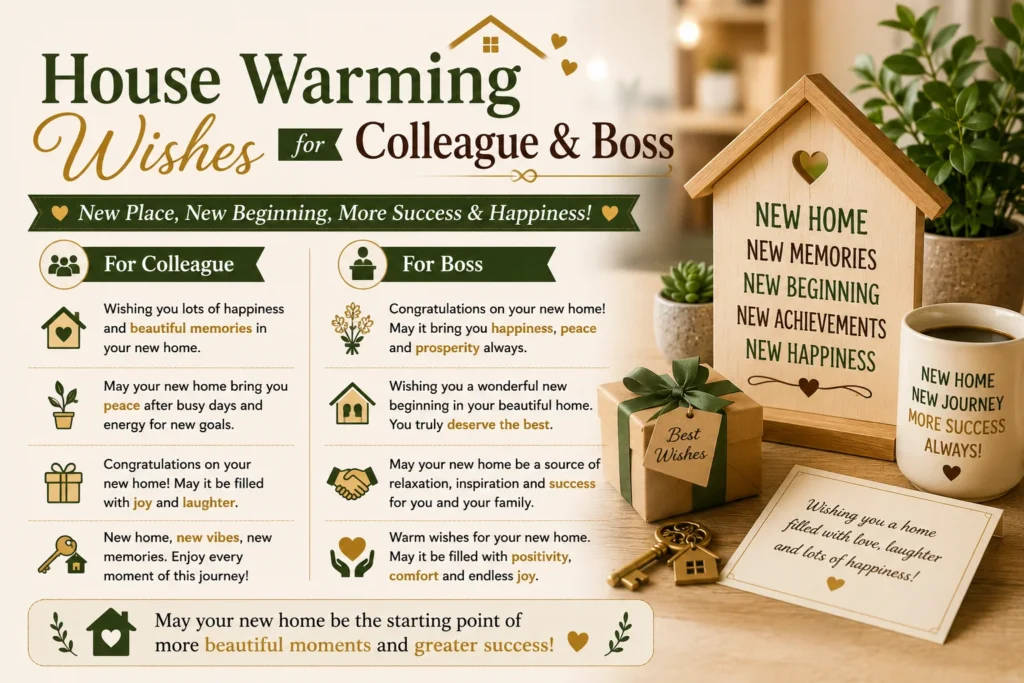 House Warming Wishes for Colleague and Boss