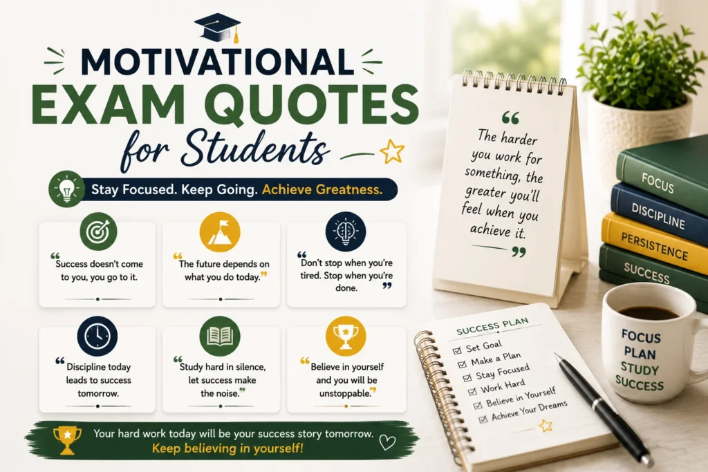 Motivational Exam Quotes for Students
