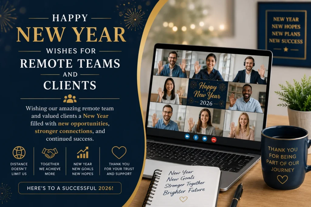 New Year Wishes for Remote Teams and Clients
