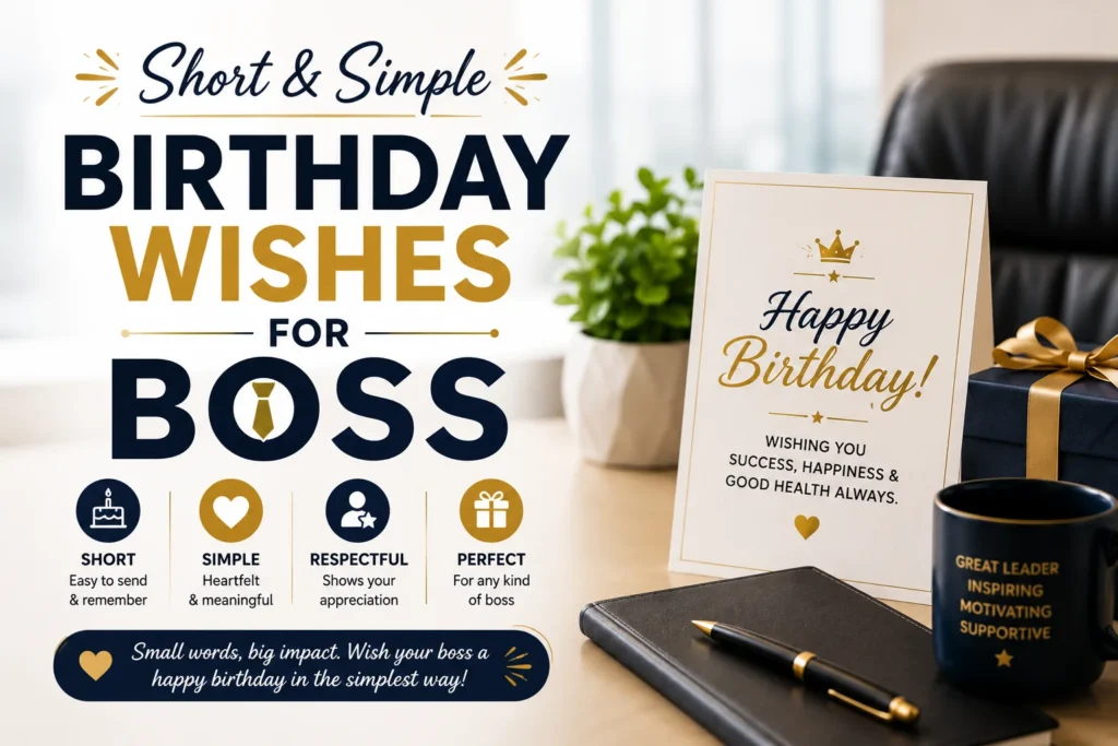 Short & Simple Birthday Wishes for Boss
