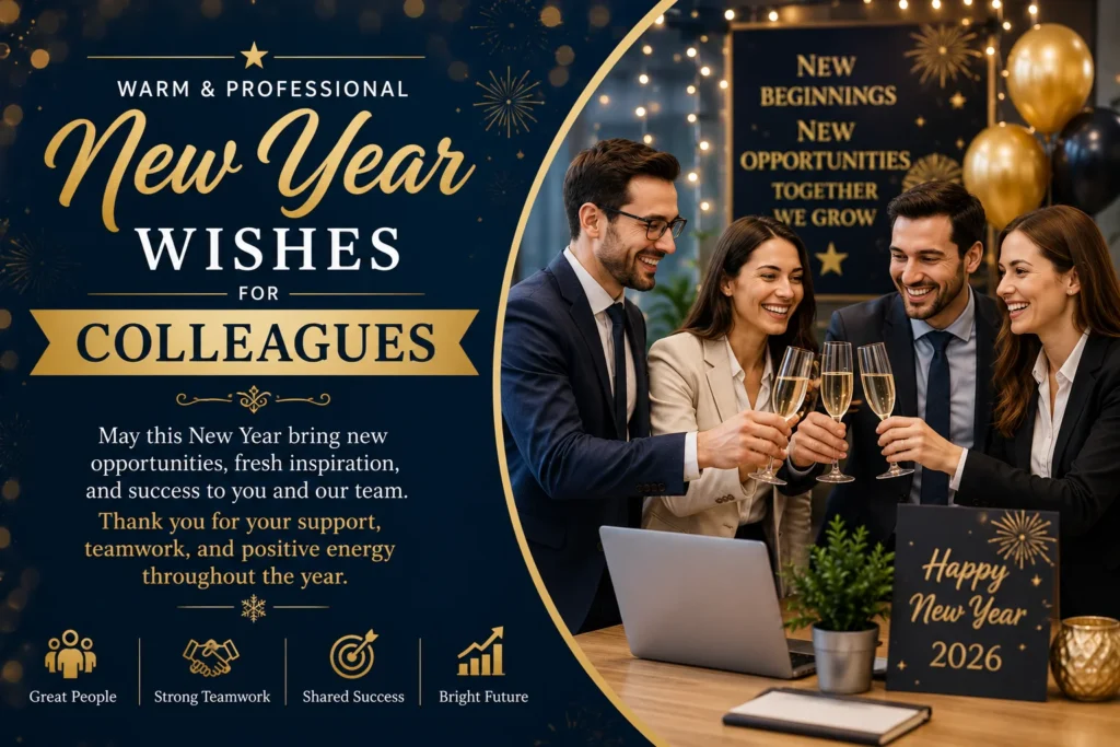 Warm Professional New Year Wishes for Colleagues