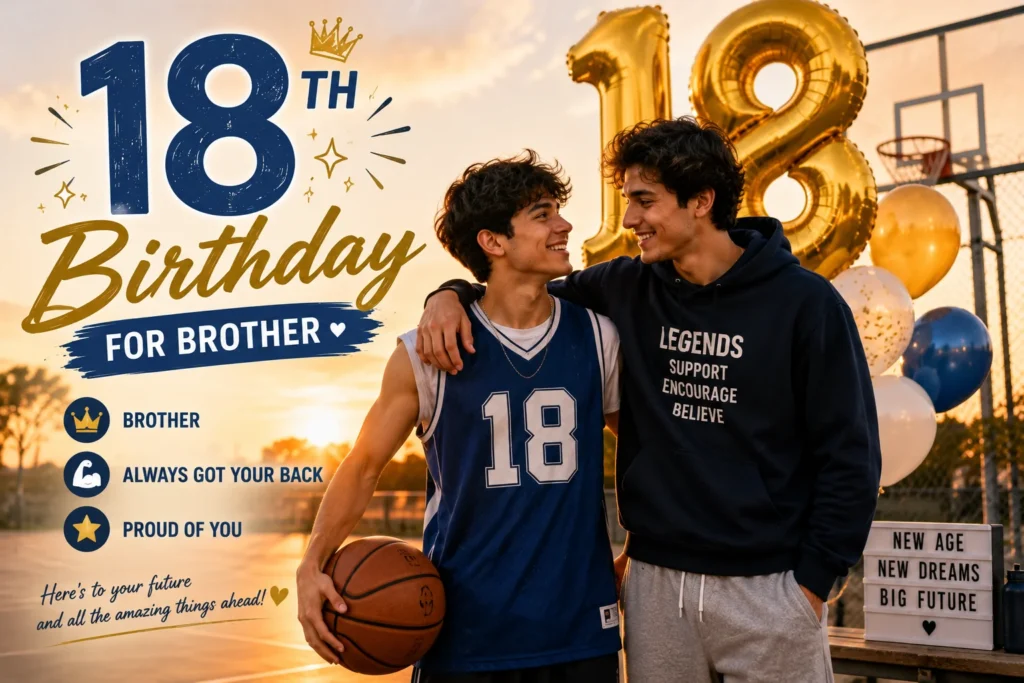 18th Birthday Wishes for Brother