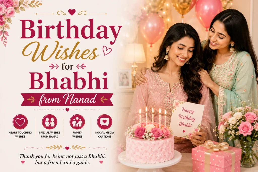 Birthday Wishes for Bhabhi from Nanad