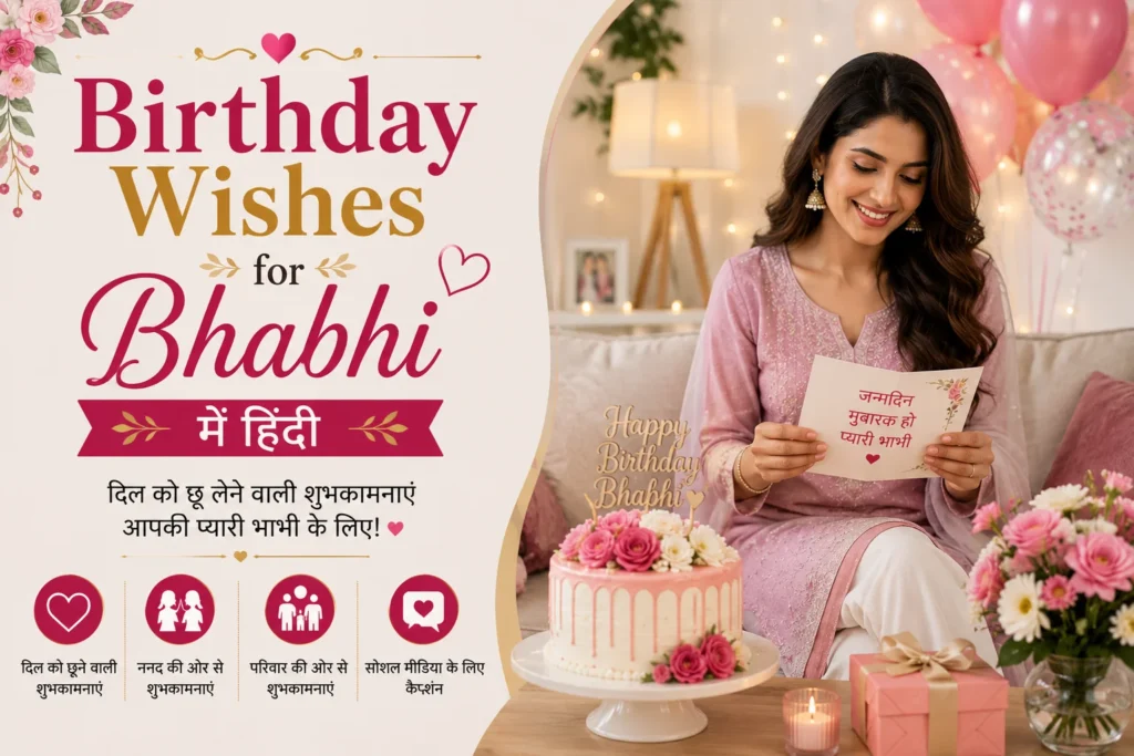 Birthday Wishes for Bhabhi in Hindi