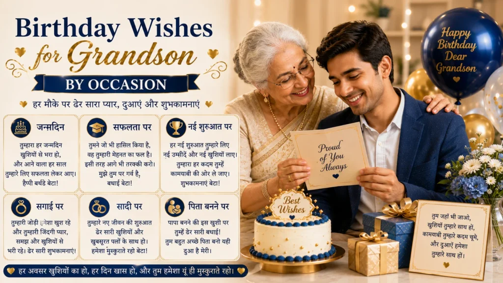 Birthday Wishes for Grandson by Occasion