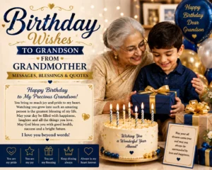 Birthday Wishes to Grandson from Grandmother | Messages &
