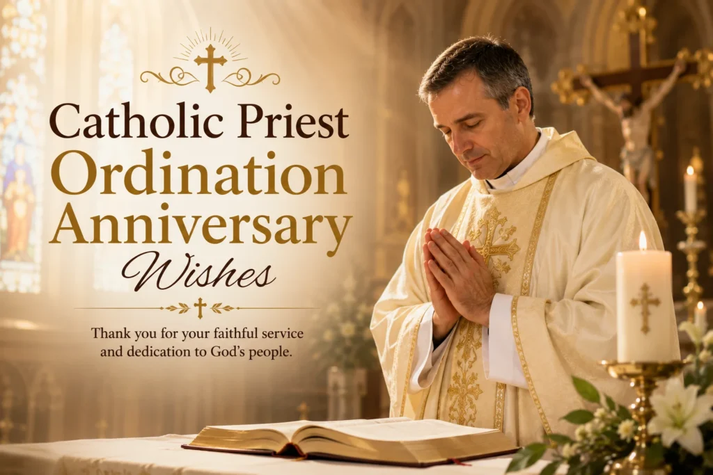 Catholic Priest Ordination Anniversary Wishes