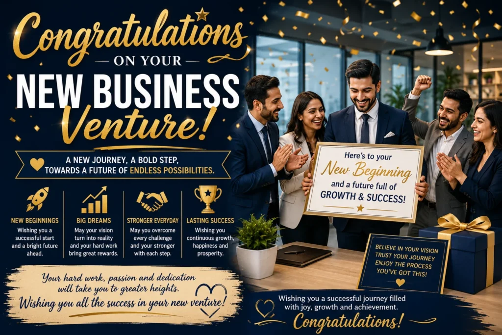 Congratulations on New Business Venture Wishes