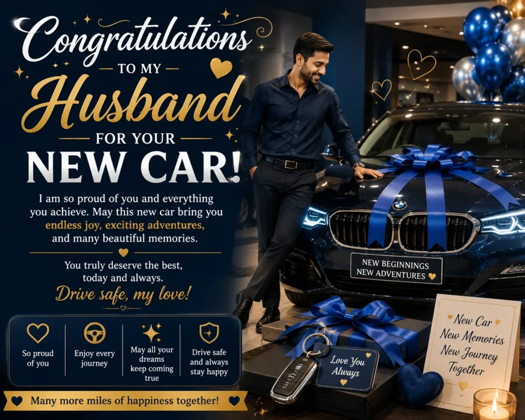 Congratulations for New Car in Marathi and Punjabi
