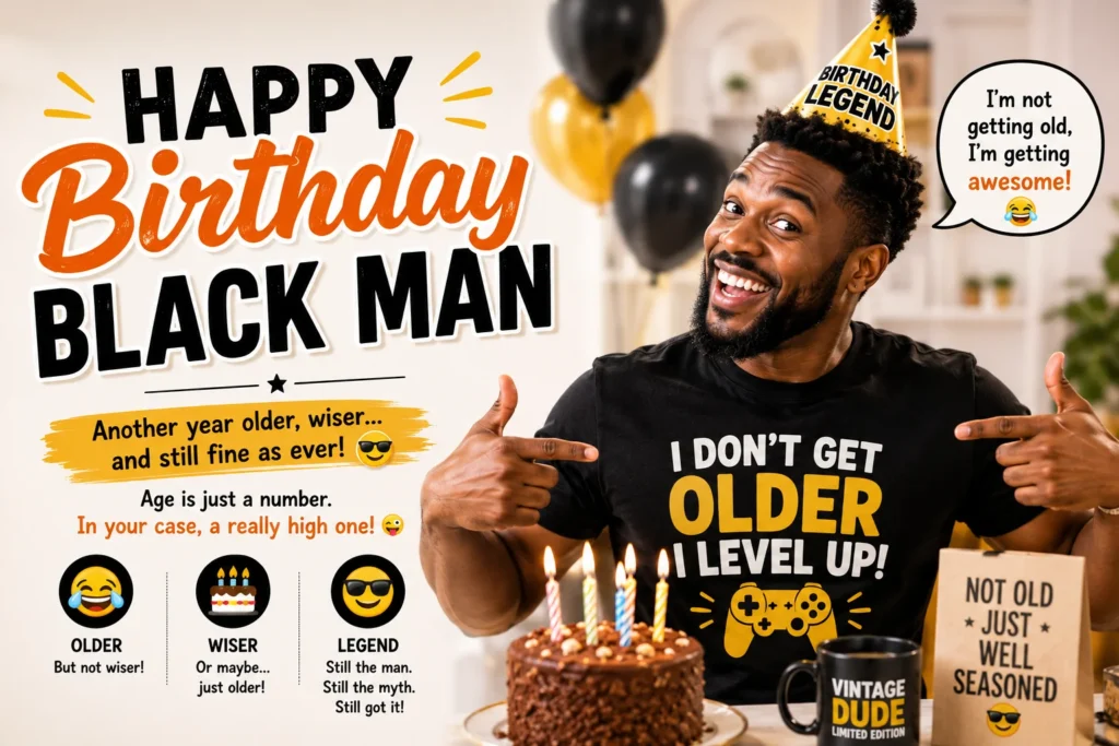 Funny Happy Birthday Black Man Wishes
