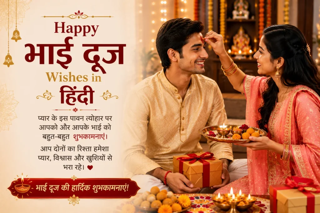 Happy Bhai Dooj Wishes in Hindi