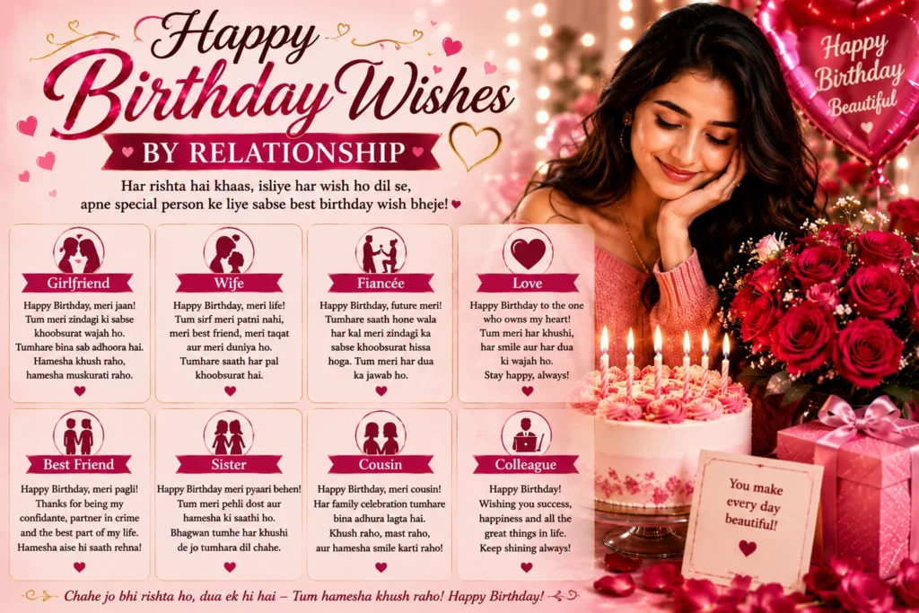 Happy Birthday Wishes by Relationship