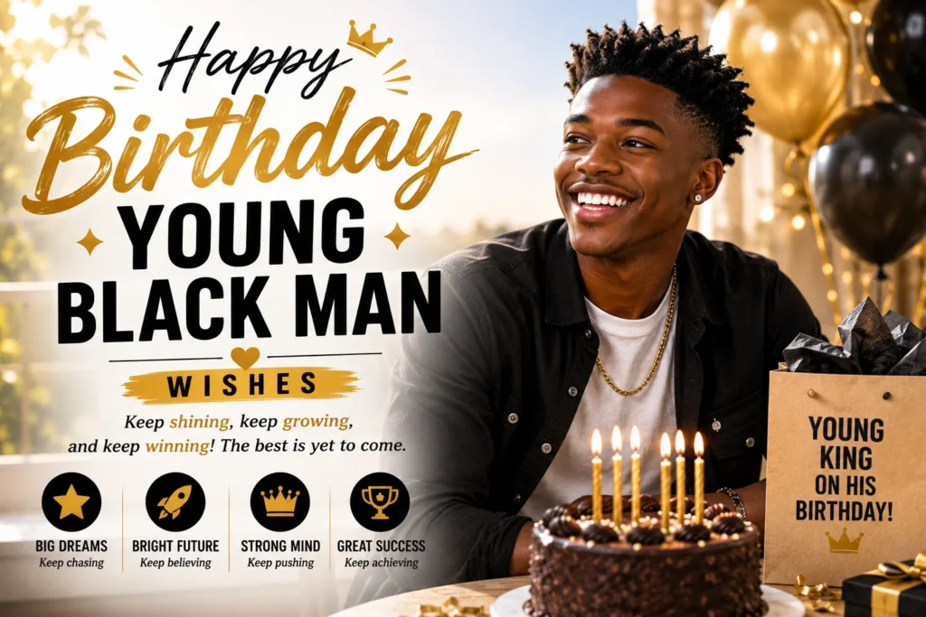 Happy Birthday Young Black Man Wishes