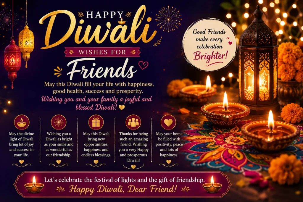 Happy Diwali Wishes for Friends