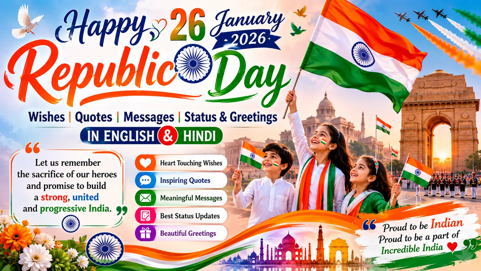 Happy Republic Day Wishes 2026