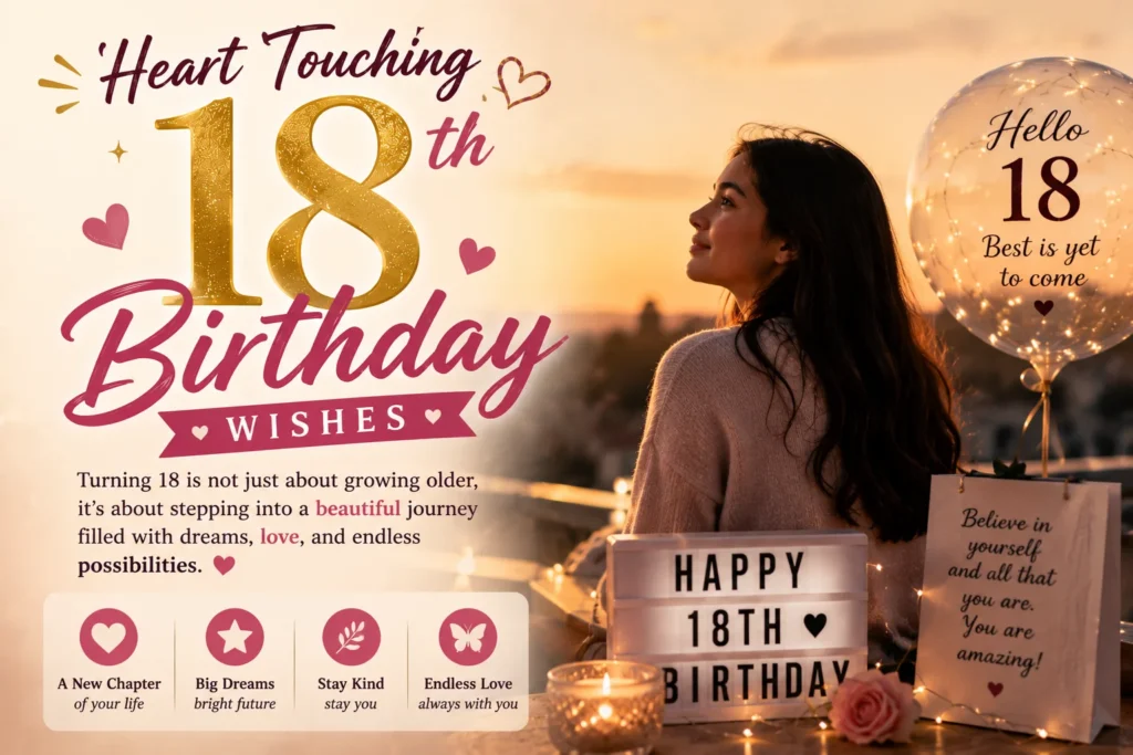 Heart Touching 18th Birthday Wishes