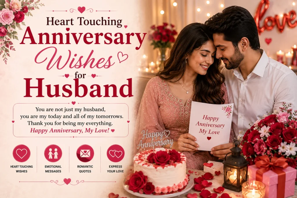 Heart Touching Anniversary Wishes for Husband