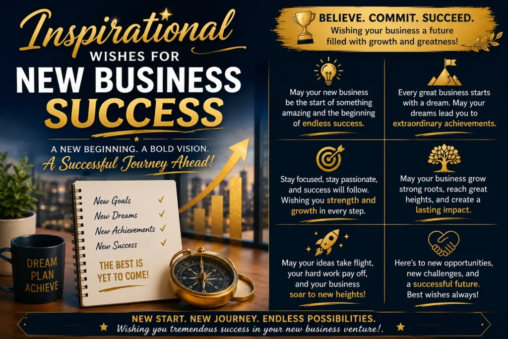 Inspirational Wishes for New Business Success