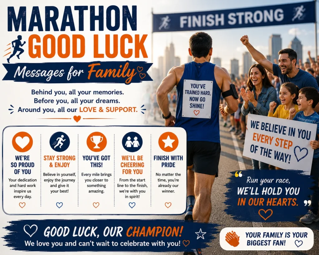 Marathon Good Luck Messages for Family
