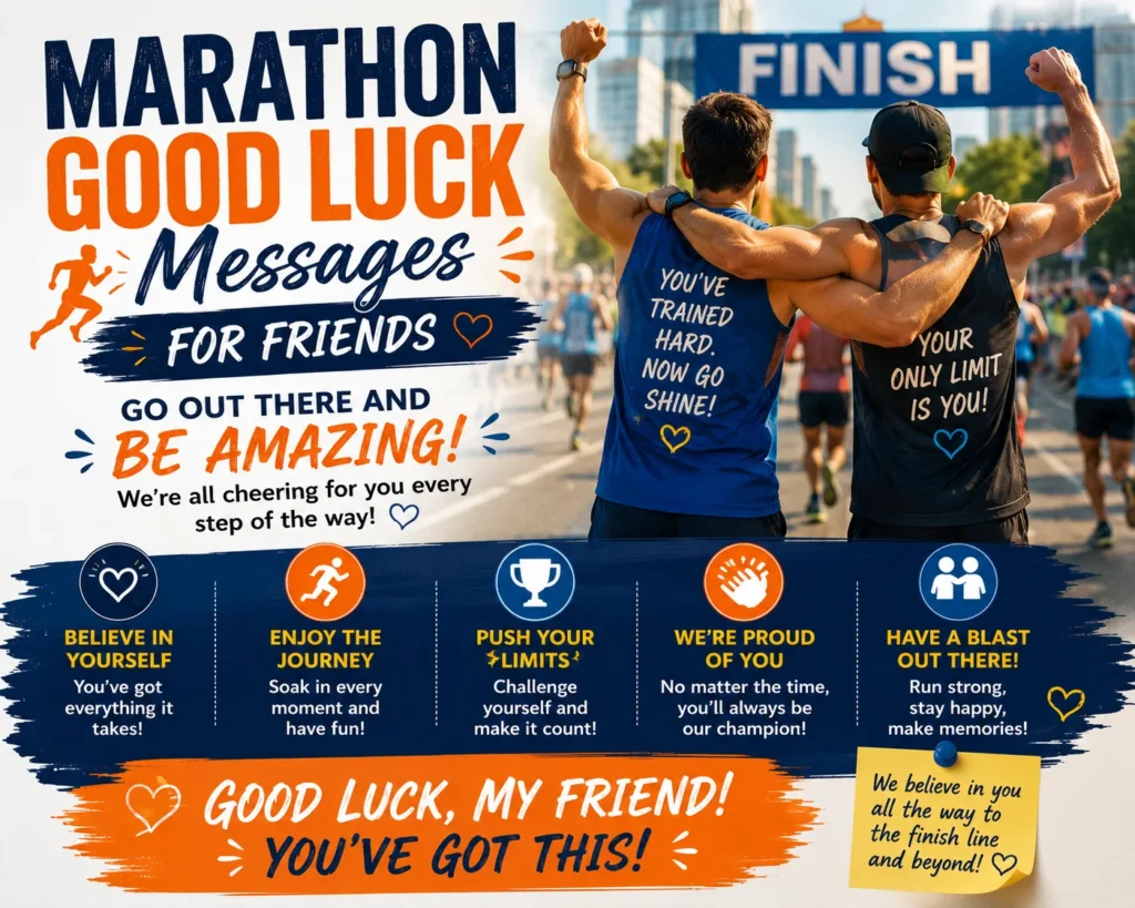 Marathon Good Luck Messages for Friends