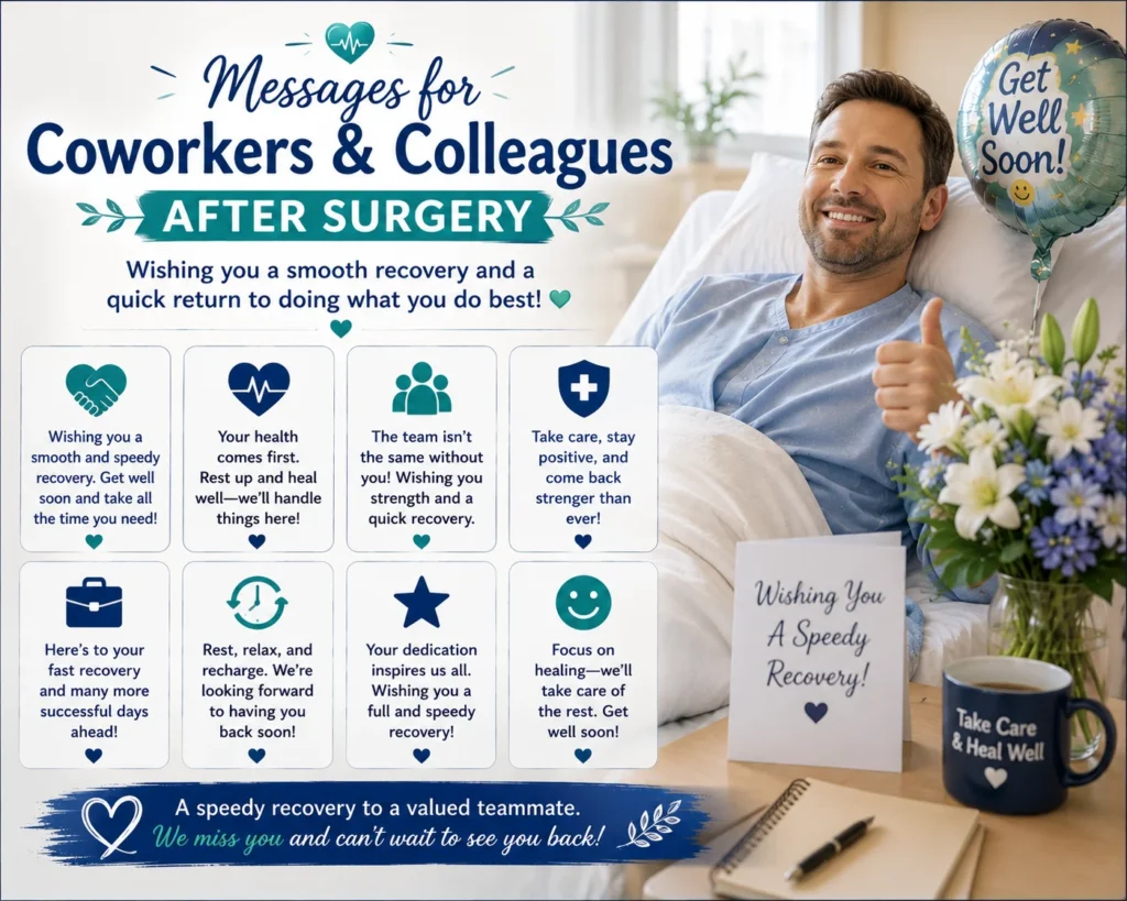 Messages for Coworkers and Colleagues After Surgery
