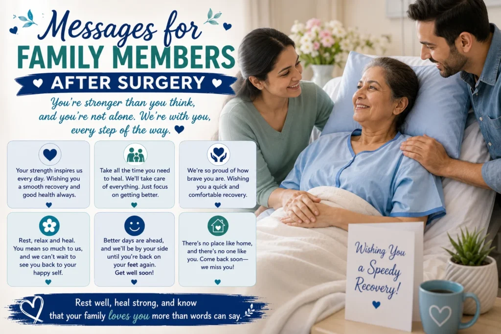 Messages for Family Members After Surgery