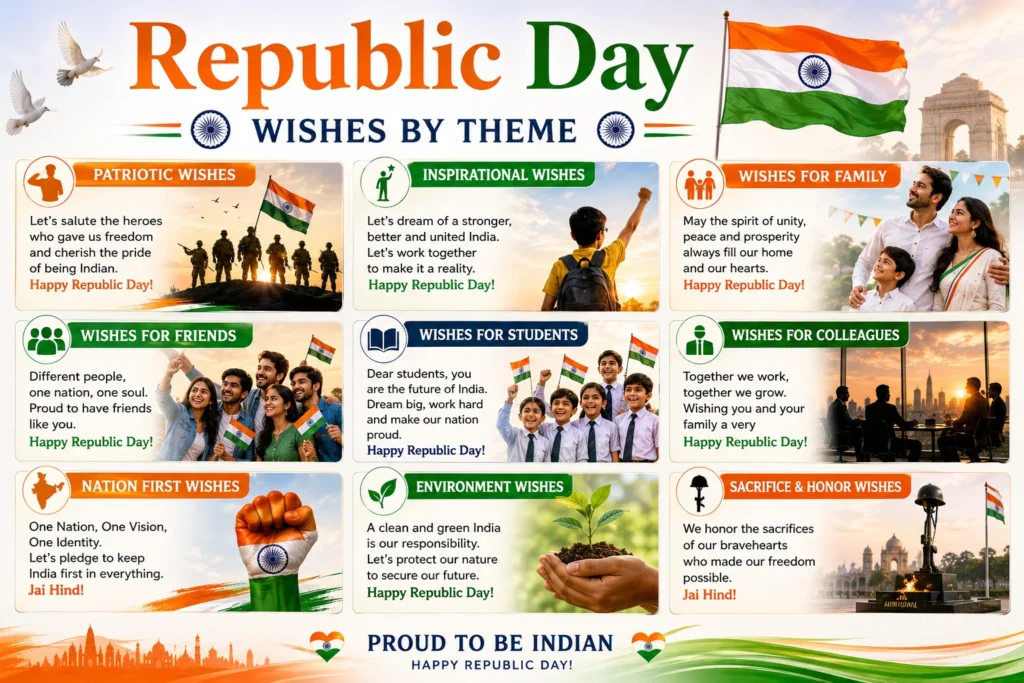 Republic Day Wishes by Theme