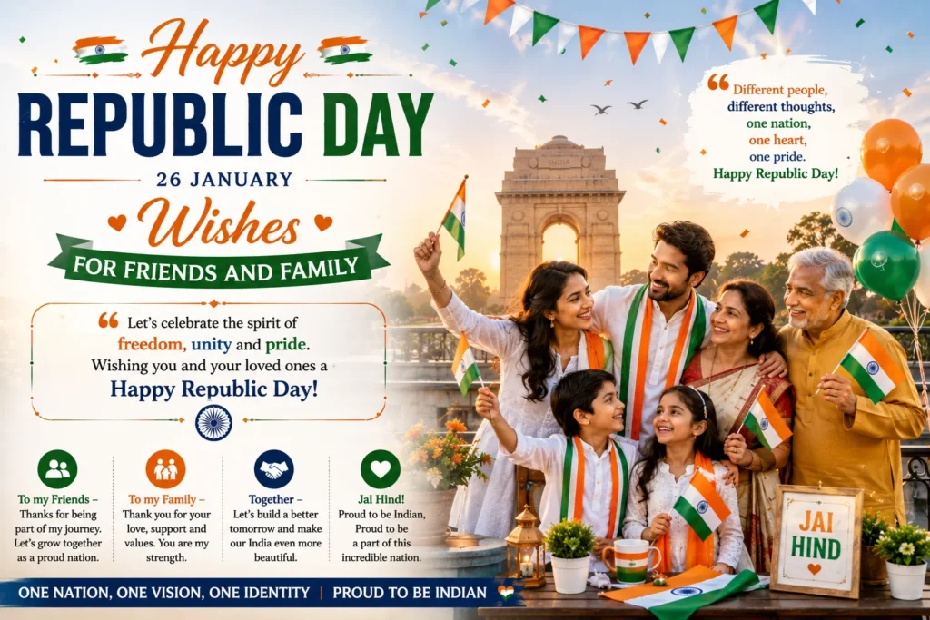 Republic Day Wishes for Friends and Family