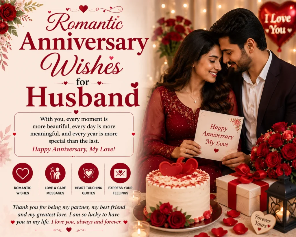 Romantic Anniversary Wishes for Husband