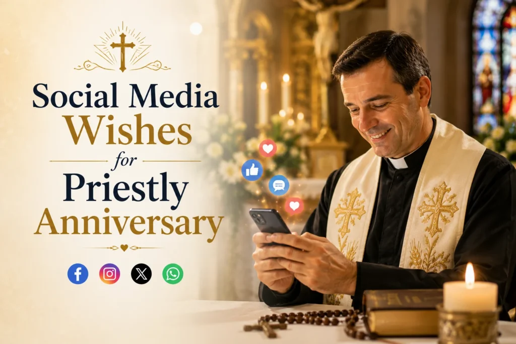 Social Media Wishes for Priestly Anniversary