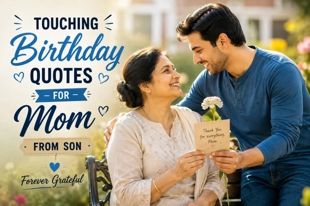 Touching Birthday Quotes for Mom from Son