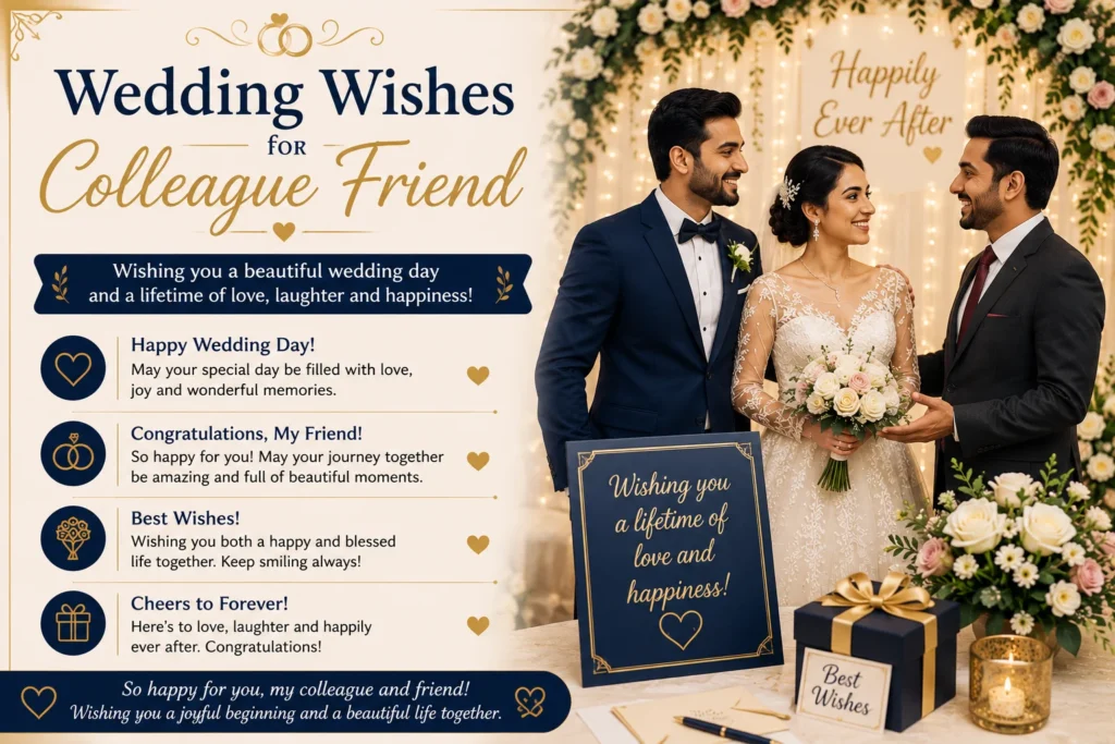 Wedding Wishes for Colleague Friend