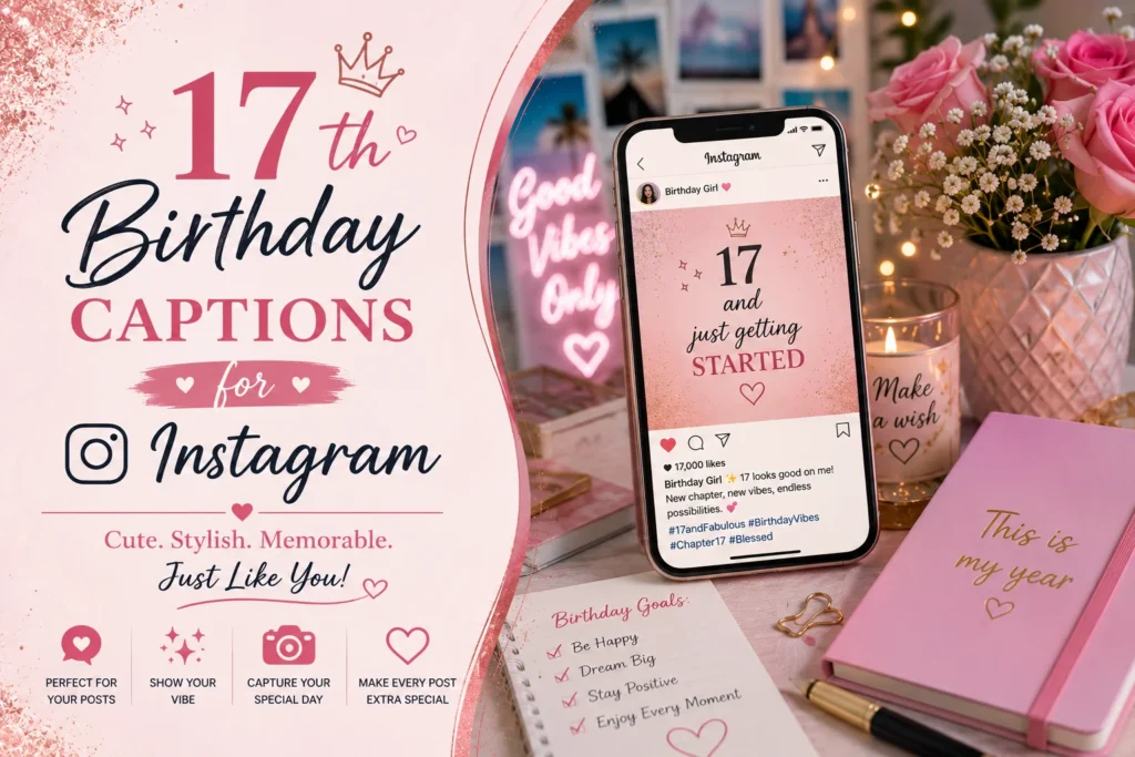 17th Birthday Captions for Instagram