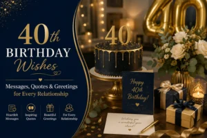 40th Birthday Wishes|  Messages, Quotes & Greetings for Every Relationship