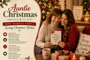 Auntie Christmas Greetings to Aunt | Merry, Heartfelt, Funny & Loving Christmas Wishes