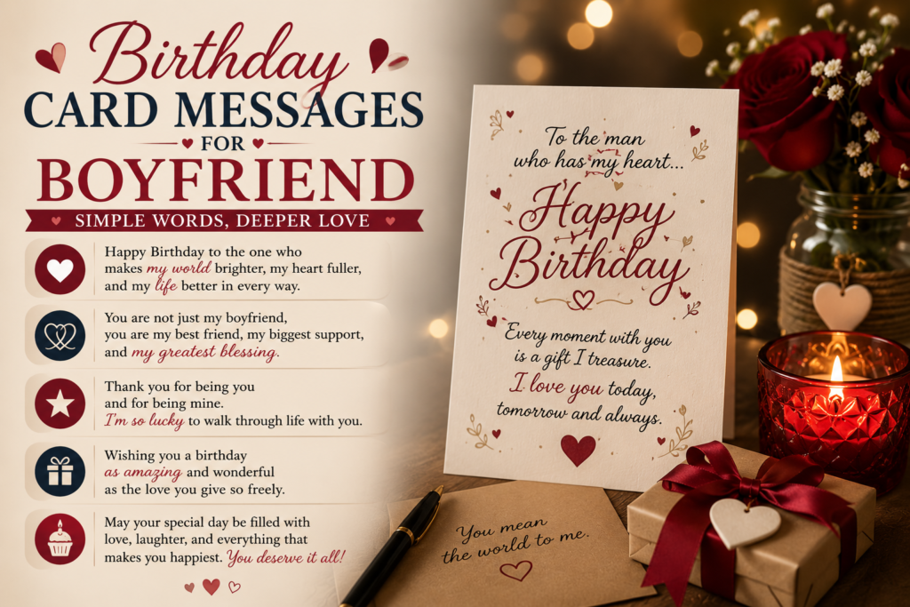 Birthday Card Messages for Boyfriend