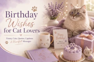 Birthday Wishes for Cat Lovers | Funny, Cute, Quotes, Captions  & Heartfelt Messages