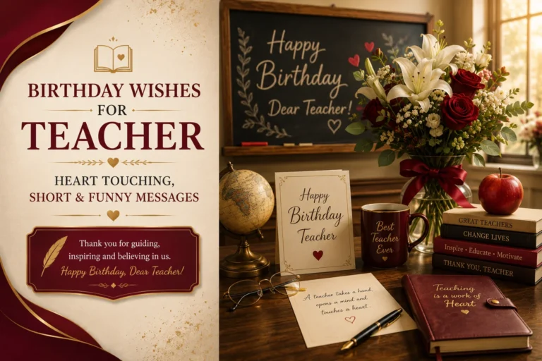 Birthday Wishes for Teacher | Heart Touching, Short & Funny Messages