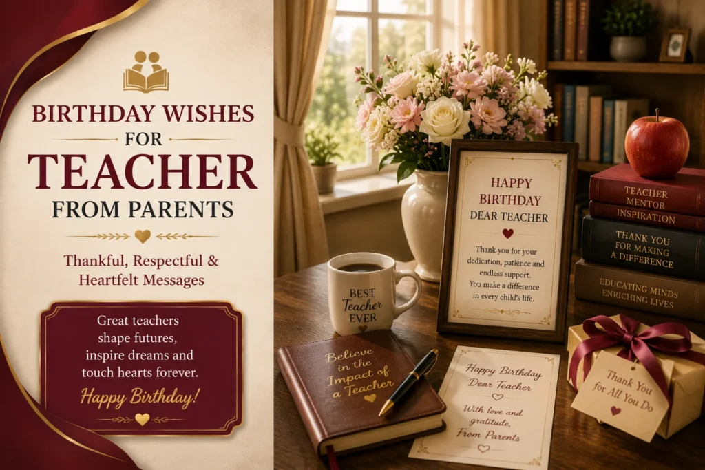 Birthday Wishes for Teacher from Parents
