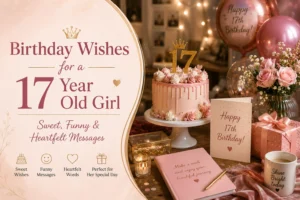 Birthday Wishes for a 17 Year Old Girl Sweet, Funny & Heartfelt Messages