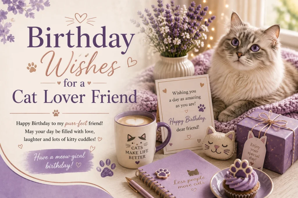 Birthday Wishes for a Cat Lover Friend