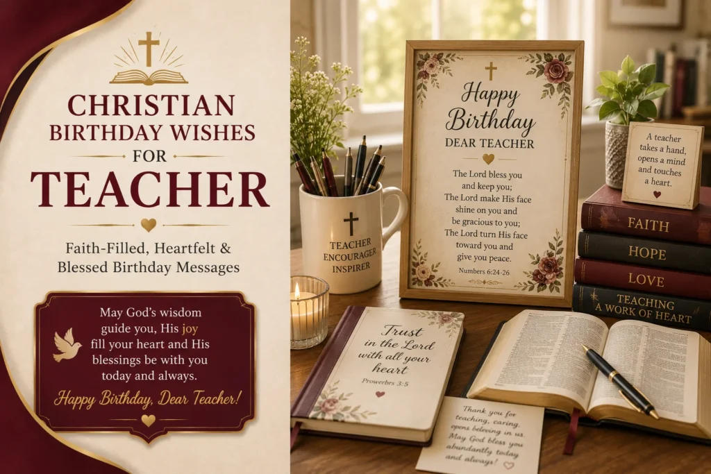 Christian Birthday Wishes for Teacher