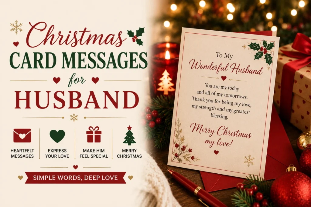 Christmas Card Messages for Husband
