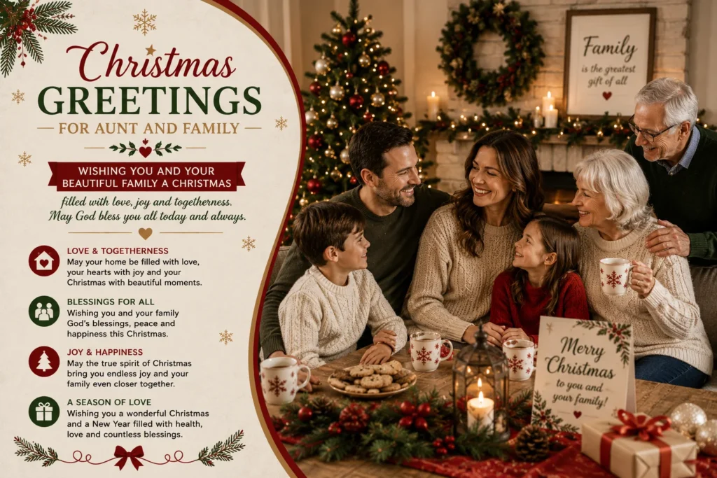 Christmas Greetings for Aunt and Family