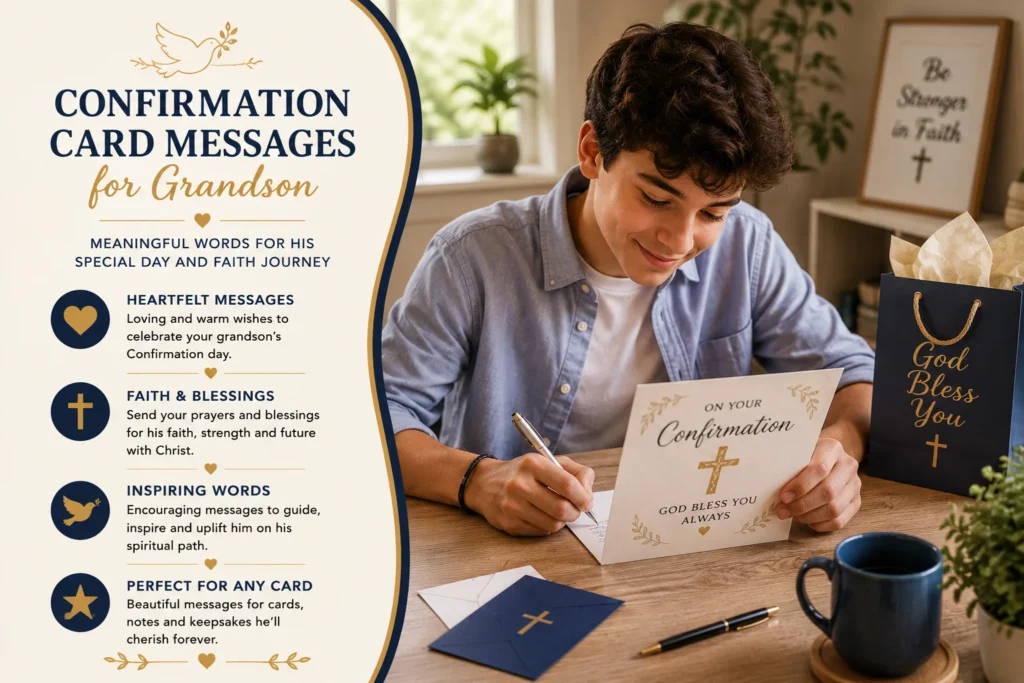 Confirmation Card Messages for Grandson