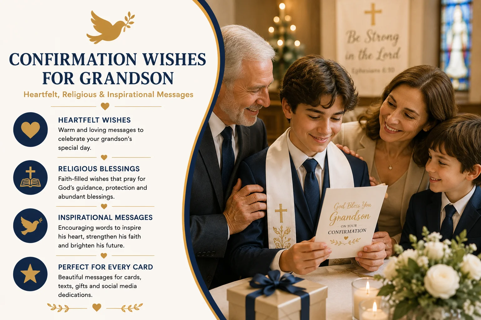 Confirmation Wishes for Grandson | Heartfelt, Religious & Inspirational Messages