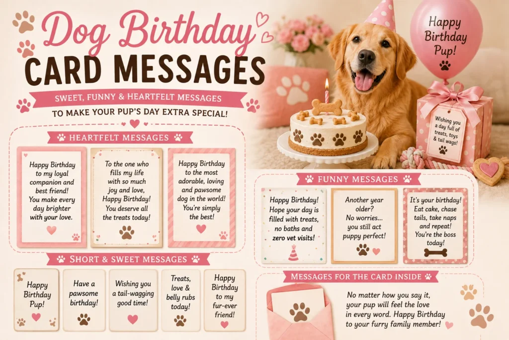 Dog Birthday Card Messages