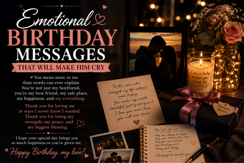 Emotional Birthday Messages That Will Make Him Cry
